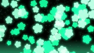 【With BGM】🌸Motion graphics background with soaring LimeGreen neon cherry blossoms🌸