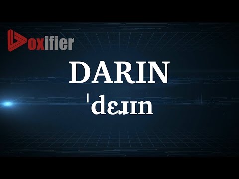 English Pronunciation of Darin - Voxifier.com