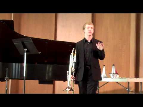 Krenek's non standard trombone techniques demonstrated