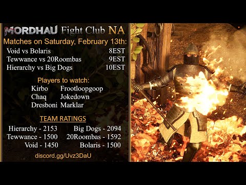 MORDHAU FIGHT CLUB (MFC) NA SEASON 2 IN 4K | Saturday, February 13th