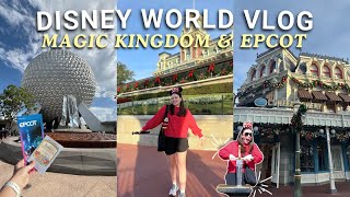 DISNEY WORLD VLOG DAY 5 — Magic Kingdom, park hopping to Epcot, World Showcase & more!