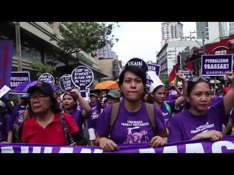 Thousands march against Duterte on International Women's Day