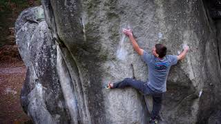 Video thumbnail of La Merveille, 8a+. Fontainebleau