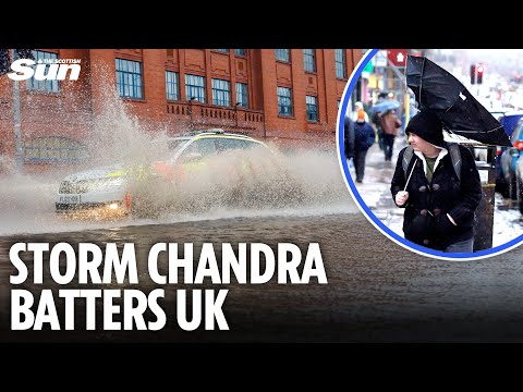 Storm Chandra BATTERS Scotland with wind, rain and snow - flights cancelled & travel chaos
