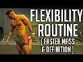 Shreds Vlog 2 - Stretch Routine for Flexibility (bodybuilding)