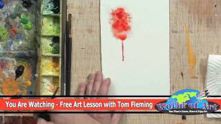 How to use Bleeding and Dripping Techniques in Watercolor