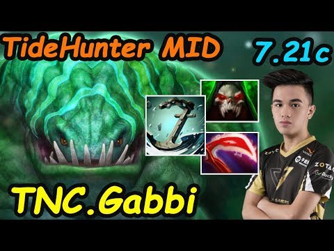 TNC Gabbi - [Tidehunter] MIDLANE No Mercy Anchor Smash China Ranked Dota 2 7.21c pro Gameplay