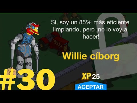 WILLIE CIBORG! | Los Simpson: Springfield | Parte 30