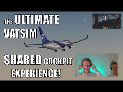 👨‍✈️✈️👨‍✈️ VATSIM: The Ultimate Shared Cockpit Experience! Frankfurt to Budapest - FULL ATC! Video