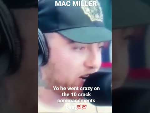 MAC MILLER FREESTYLE TO BIGGIE 10 crack commandments beat🔥