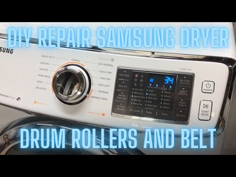 DIY Fix Your Samsung Dryer - Drum Roller Wheels, Belt, & Idler Pulley Replacement