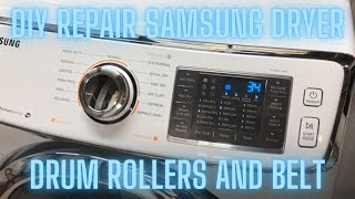 DIY Fix Your Samsung Dryer: Drum Roller Wheels, Belt & Idler Pulley Replacement