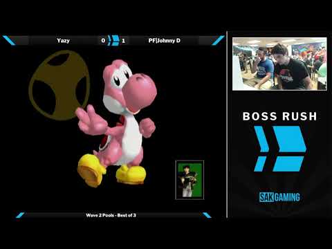 Boss Rush The Moon Wave 2 Pools - Yazy (Yoshi) vs PF|Johnny D (Marth)