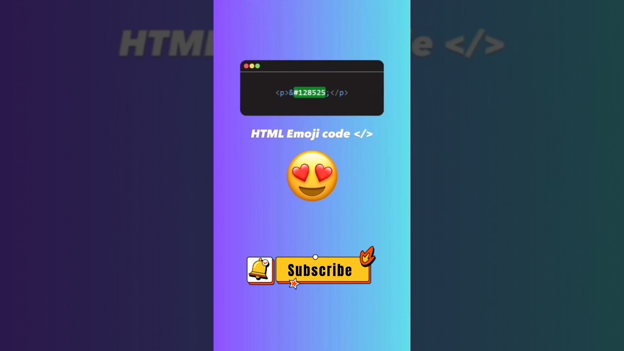 How to add html emojis | html emojis code | emojis code