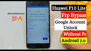 Huawei P10 Lite Frp Bypass Android 7.0 Without Pc | Huawei P10 Lite Google Account Unlock Without Pc