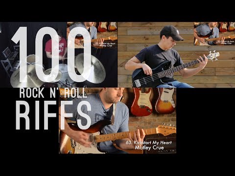 100 Riffs (A Brief History Of Rock N' Roll) - Band Edition
