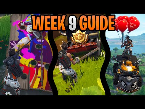 Fortnite Season 6 Week 9 Challenges Guide | Balloon Game Locations | Week 9 Battlestar Location