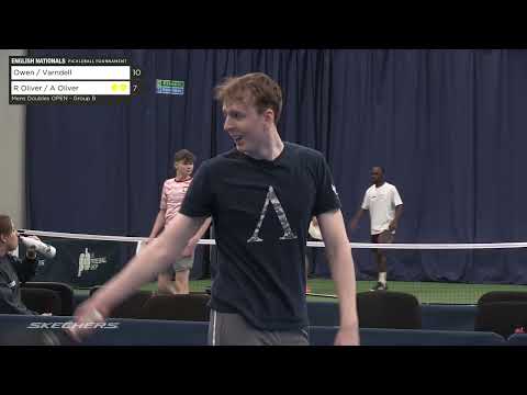 2023 English Nationals Men's Doubles OPEN. Owen & Varndell vs Oliver & Oliver.