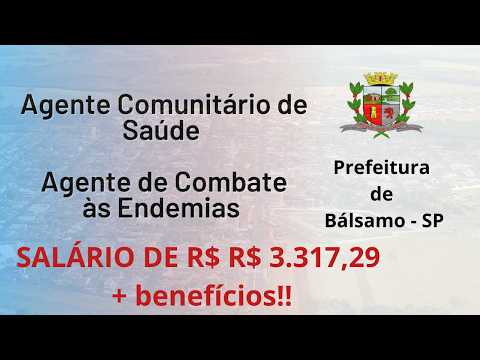 Prefeitura de Bálsamo SP - Agente de Combate às Endemias e Agente Comunitário de Saúde - CONSULPLAN