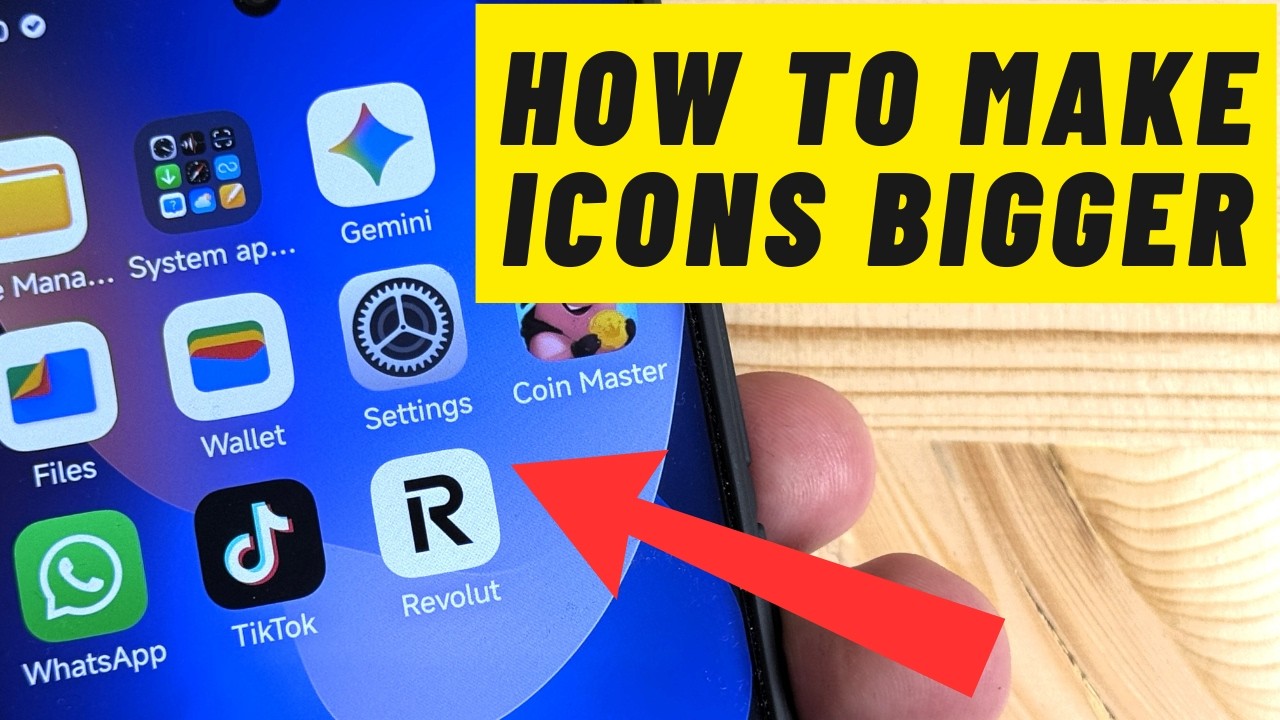 How to Make ICONS & FONTS BIGGER on Xiaomi REDMI Phones