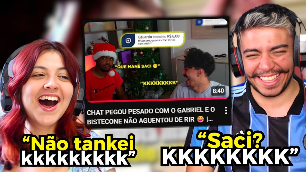 CHAT PEGOU PESADO COM O GABRIEL E O BISTECONE NÃO AGUENTOU DE RIR 😂| REACT