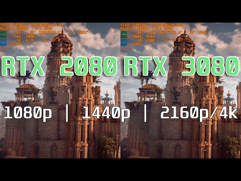 RTX 2080 vs. RTX 3080 - 1080p, 1440p, 4k Side-By-Side Benchmarked