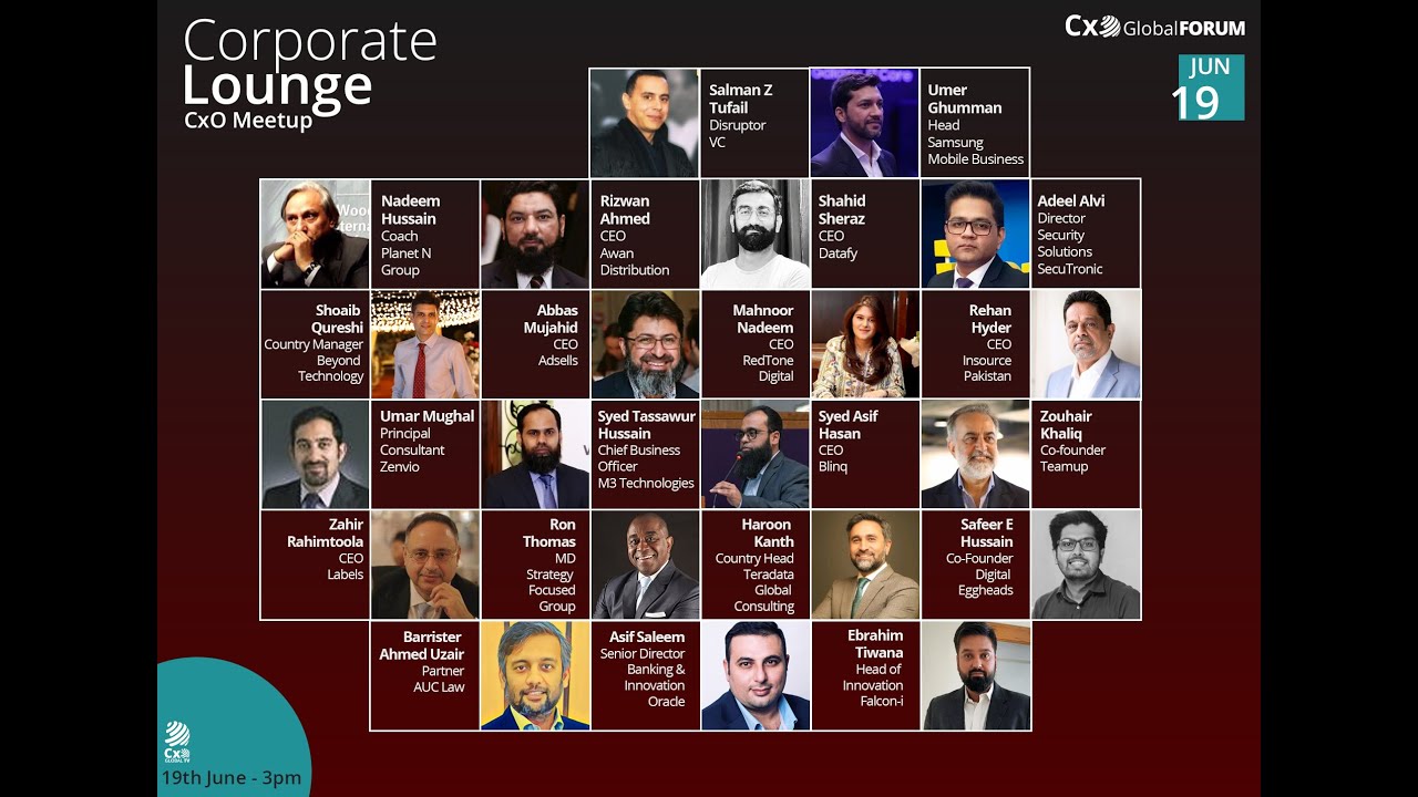 CxO Global Forum's Corporate Lounge