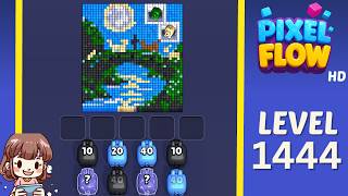 Pixel Flow Level 1444 Solution Walkthrough