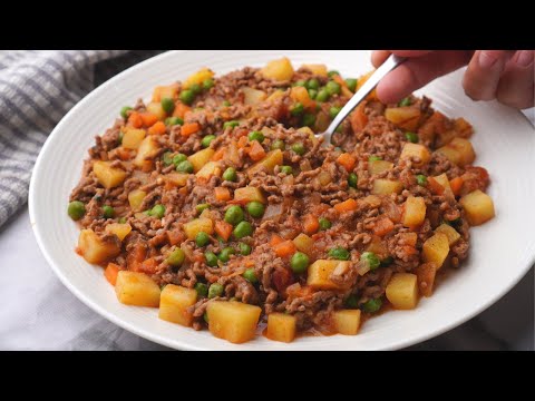 Picadillo de Carne Molida con Papas
