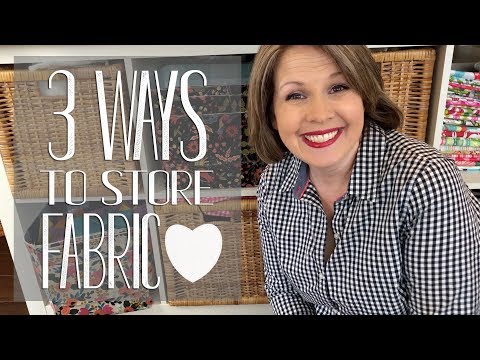 3 Ways to Organize & Store Fabric