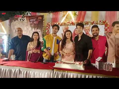 To celebrate 100 episodes of KPPK serial, Neha, Ajay, Sanju cut the cake with the media!
