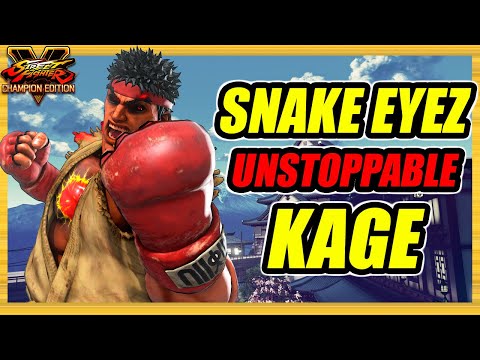 SFV CE 🔥 SNAKE EYEZ: UNSTOPPABLE KAGE! 🔥 Ranked Sets 🔥 Street Fighter 5