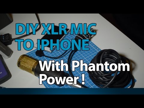 DIY XLR Mic to iPhone Interface with Phantom Power!