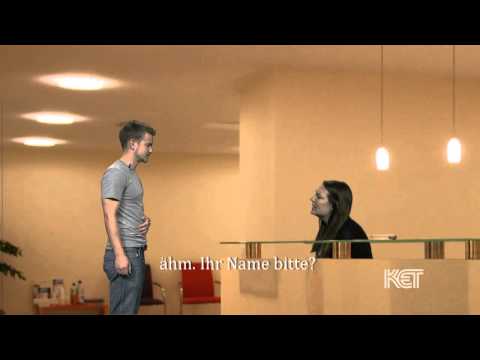 Der Arztbesuch: bei der Anmeldung