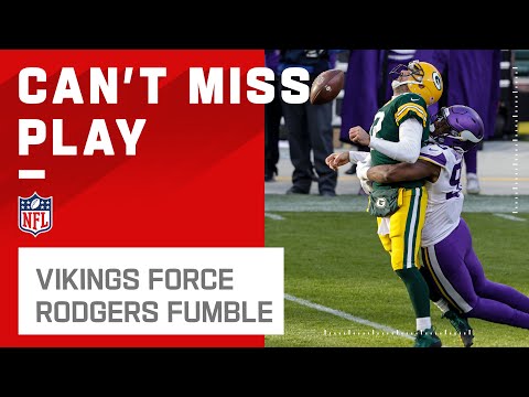 Vikings Force a Fumble from Rodgers to End the Game!