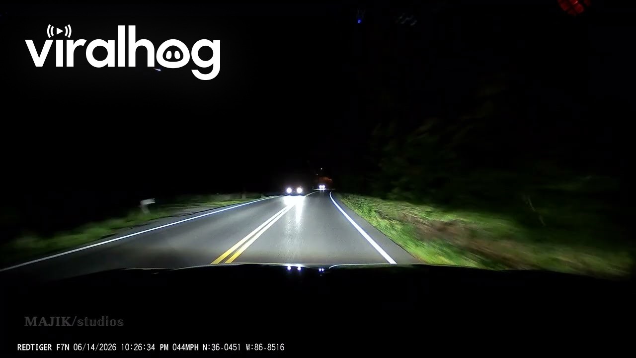Dazzling Green Meteor Lights Up Mid-South Night Sky || ViralHog