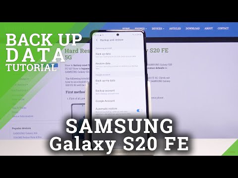 How to Turn On Google Backup in SAMSUNG Galaxy S20 FE 5G – Move Files to Google Servers