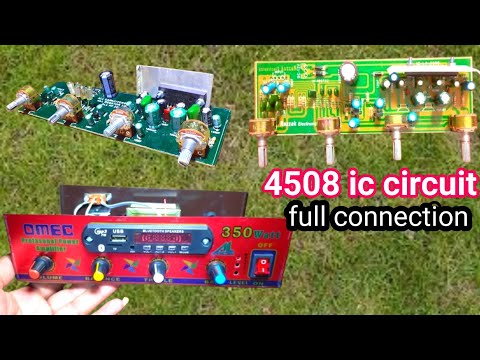 Make a 4 Channel Amplifier in Just 10 Minutes | 4508 Full Tutorial How to amplifier