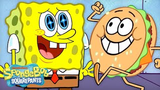 Every Krabby Patty in NEW SpongeBob Episodes 🍔 | 60 Minute Compilation | SpongeBob