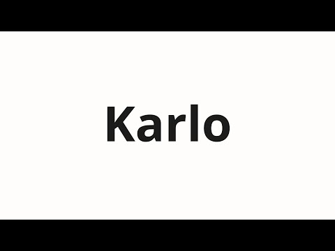 How to pronounce Karlo | Карло (Carlo in Russian)