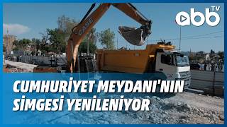 CUMHURİYET MEYDANI'NIN SİMGESİ YENİDEN İNŞA EDİLİYOR