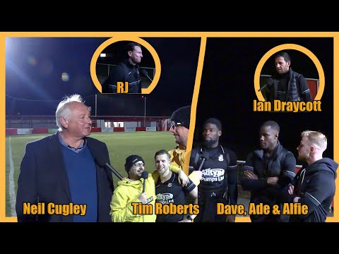 Reaction | Neil Cugley, RJ, Tim, Ade, Dave, Alfie & Ian Draycott | Hythe Town 0-2 Folkestone Invicta