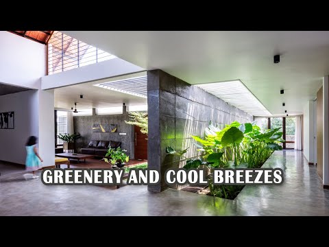 Minimalist House With Beautiful Courtyard And Green Plants As A Freshener For Interaction