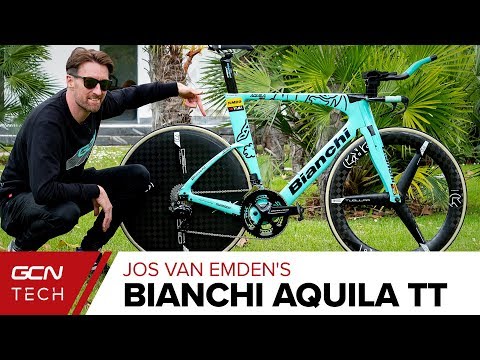 Jos Van Emden's Bianchi Aquila Time Trial Bike | Team Jumbo Visma Pro Bike