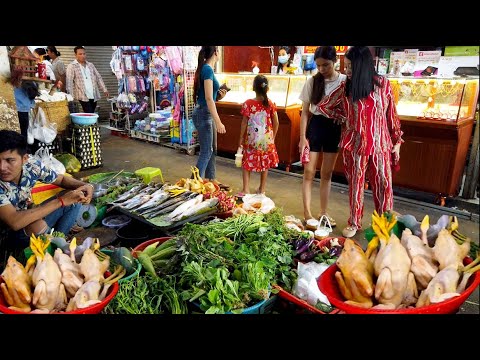 Cambodian Street Food Tour - Morning Market Food Scenes In Phnom Penh City