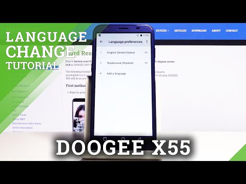 How to Change System Language in DOOGEE X55 - Language Options