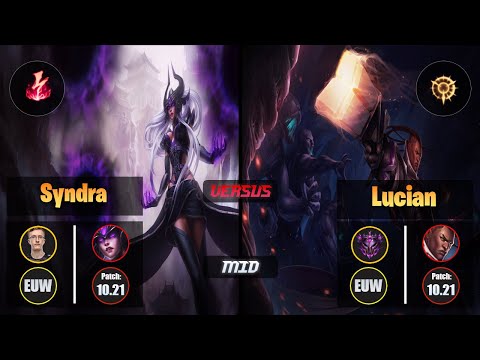 MagiFelix SYNDRA (Mid) [Electrocute] VS LUCIAN - Master EUW Patch 10.21