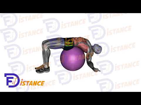 Exercice Étirement abdominal avec Swiss Ball