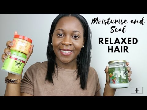 How I Moisturise And Seal My Relaxed Hair Relaxed Hair Kansas