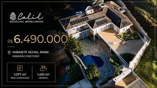 MANSÃO DE LUXO NEOCLÁSSICA-  MIRANTE DO ROYAL PARK – R$ 6.490.000 – RIBEIRÃO PRETO/SP ✨